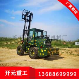 山東廠家直銷 高性能四驅(qū)越野柴油小型叉車，助力土石方工程施工